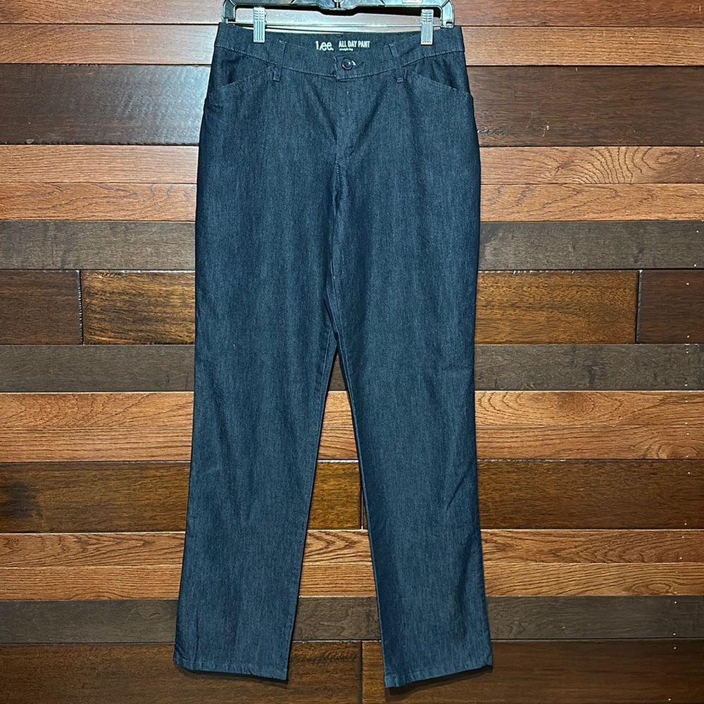NWOT Lee All Day Pant Straight Leg Dark Blue Jeans